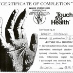 CERTIFICATE: Touch for Health
