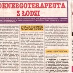 „Bioenergoterapeuta z Łodzi” – Uzdrawiacz, grudzień 2007
